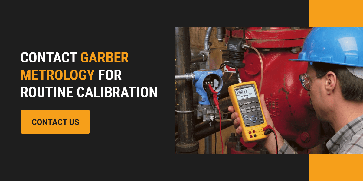 worker performing calibration services