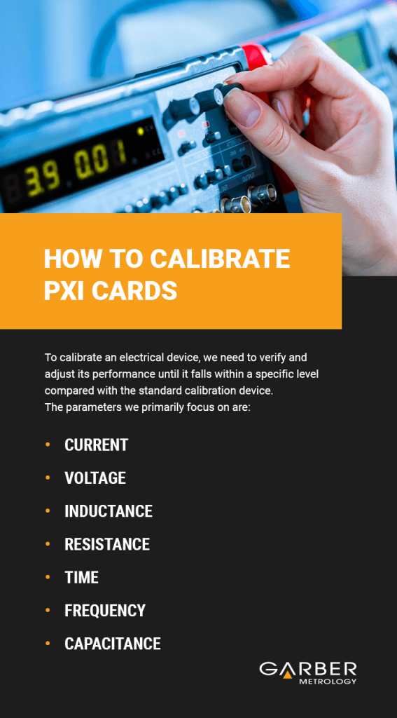 calibration service being performed