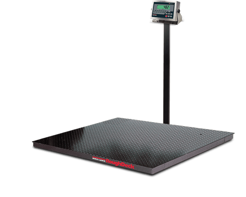 a black floor scale